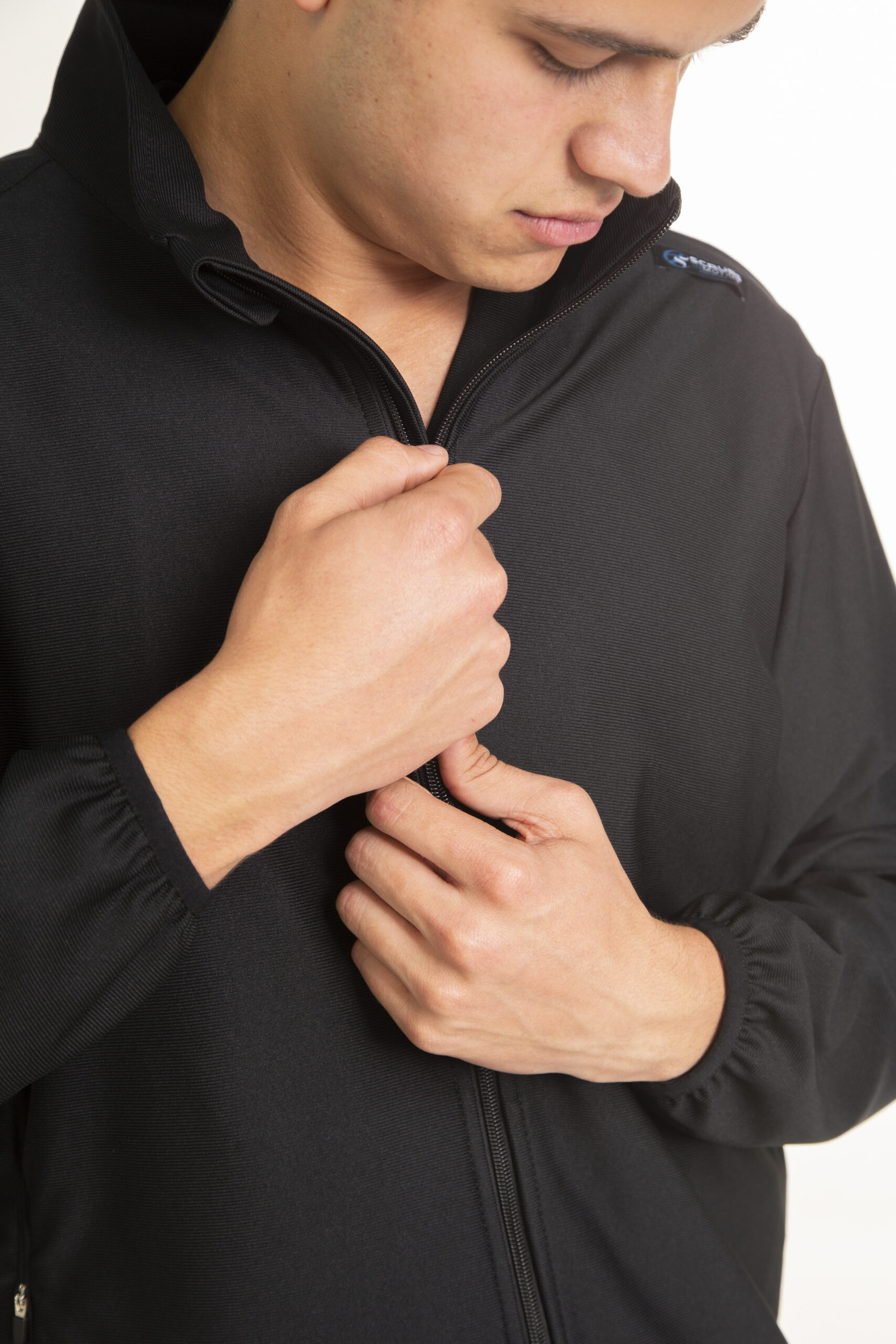 Black jacket Scrubs In Motion professional medical uniform